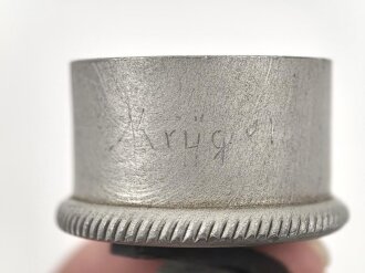 Teil einer Belederung  für eine Feldflasche der Wehrmacht. In Teilen wohl eigenbau
