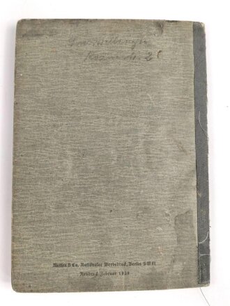 Wehrpaß Heer, eingestellt am 17.4.42 bei Artillerie Ersatz Abteilung Toul