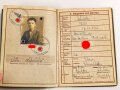 Wehrpaß Heer, eingestellt am 17.4.42 bei Artillerie Ersatz Abteilung Toul