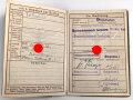 Wehrpaß Heer, eingestellt am 17.4.42 bei Artillerie Ersatz Abteilung Toul