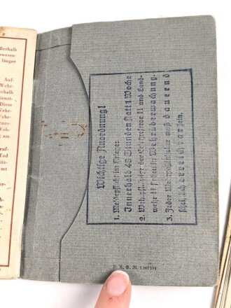 Wehrpaß Heer, ausgestellt 6.1.1937