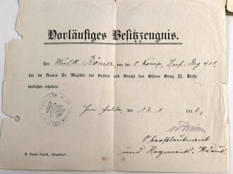 Wehrpaß Heer, ausgestellt 6.1.1937