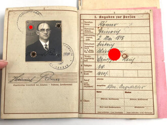 Wehrpaß Heer, ausgestellt 6.1.1937