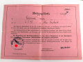 Wehrpaß Heer, ausgestellt 6.1.1937