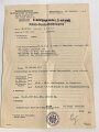 Wehrpaß Heer, ausgestellt 6.1.1937