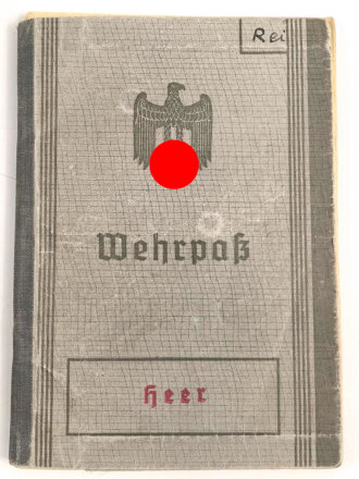 Wehrpaß Heer, ausgestellt 25.9.1936