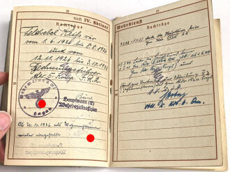 Wehrpaß Heer, ausgestellt 25.9.1936
