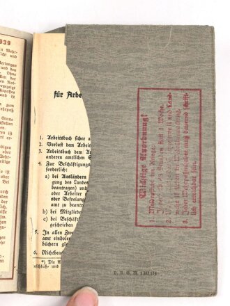 Wehrpaß Heer, ausgestellt 6.1.1938