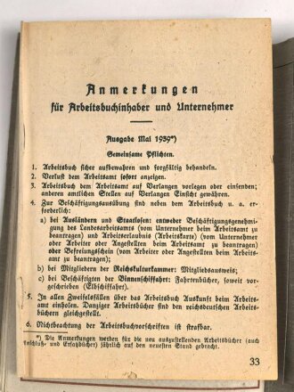 Wehrpaß Heer, ausgestellt 6.1.1938