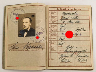 Wehrpaß Heer, ausgestellt 6.1.1938