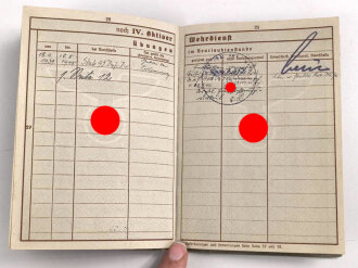 Wehrpaß Heer, ausgestellt 6.1.1938