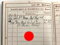 Wehrpaß Heer, ausgestellt 6.1.1938