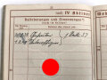 Wehrpaß Heer, ausgestellt 6.1.1938