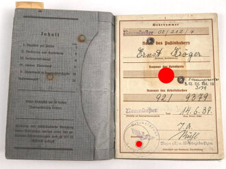 Wehrpaß Heer, ausgestellt 14.6.1937
