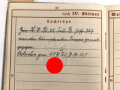 Wehrpaß Heer, ausgestellt 14.6.1937