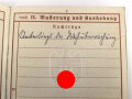 Wehrpaß Heer, ausgestellt 14.6.1937