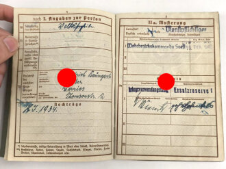 Wehrpaß Heer, ausgestellt 19.2.1942