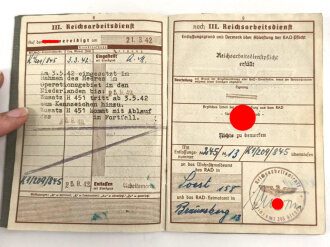 Wehrpaß Heer, ausgestellt 19.2.1942