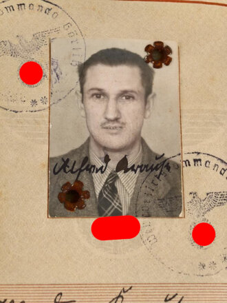 Wehrpaß, ausgestellt 8.5.1940