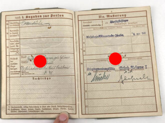 Wehrpaß, ausgestellt 8.5.1940