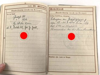 Wehrpaß, ausgestellt 8.5.1940