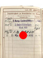 Wehrpaß, ausgestellt 8.5.1940