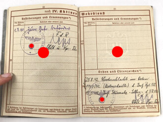 Wehrpaß Heer, ausgestellt 15.4.1936