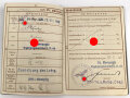 Wehrpaß Heer, ausgestellt 15.4.1936