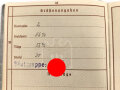 Wehrpaß Heer, ausgestellt 15.4.1936