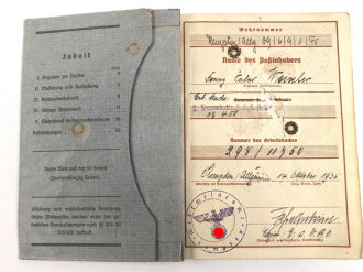 Wehrpaß Heer, ausgestellt 14.10.1936