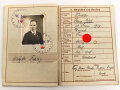 Wehrpaß Heer, ausgestellt 14.10.1936