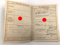 Wehrpaß Heer, ausgestellt 14.10.1936