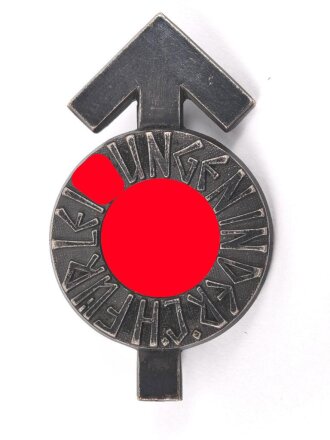 Hitler Jugend, Leistungsabzeichen in Silber mit Verleihungsnummer " 49496 " und Hersteller M1/ 101. Schweres Stück