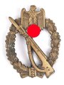 Infanteriesturmabzeichen in bronze,  Hersteller AS im Dreieck