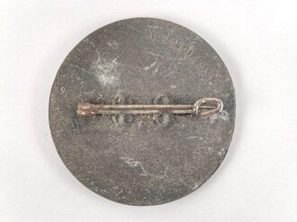 Leichtmetallabzeichen Hitler- Jugend, " 2. Gebietsaufmarsch Nordsee / Bremen 1937 " Ungereinigtes Stück