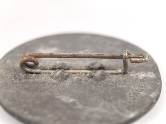 Leichtmetallabzeichen Hitler- Jugend, " 2. Gebietsaufmarsch Nordsee / Bremen 1937 " Ungereinigtes Stück