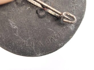 Leichtmetallabzeichen Hitler- Jugend, " 2. Gebietsaufmarsch Nordsee / Bremen 1937 " Ungereinigtes Stück