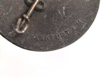 Leichtmetallabzeichen Hitler- Jugend, " 2. Gebietsaufmarsch Nordsee / Bremen 1937 " Ungereinigtes Stück