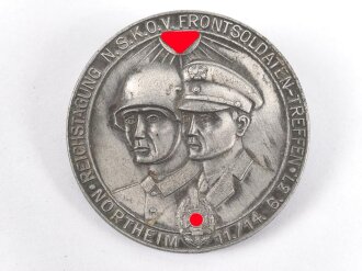 Leichtmetallabzeichen Reichstagung NSKOV Frontsoldaten Treffen Northeim 1937