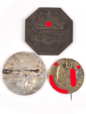 5 Blechabzeichen III.Reich