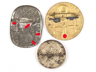 5 Blechabzeichen III.Reich