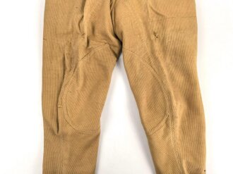 Kordhose für Angehörige der Schutztruppe in Deutsch Südwestafrika. Kammerstück in sehr gutem Zustand
