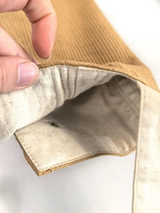 Kordhose für Angehörige der Schutztruppe in Deutsch Südwestafrika. Kammerstück in sehr gutem Zustand