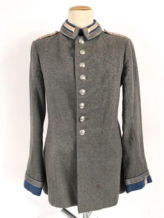 1. Weltkrieg, feldgrauer Waffenrock zur Heimatuniform...