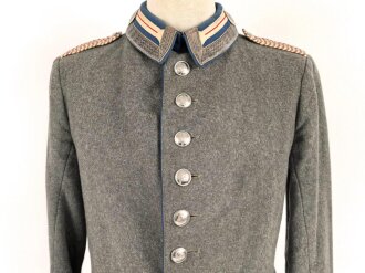 1. Weltkrieg, feldgrauer Waffenrock zur Heimatuniform...