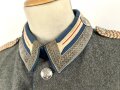 1. Weltkrieg, feldgrauer Waffenrock zur Heimatuniform für einen Sergeanten der Schutztruppe für Deutsch Südwestafrika. Kammerstück K.A. ( Kolonialamt ) 1917. Sehr guter Zustand, Rarität