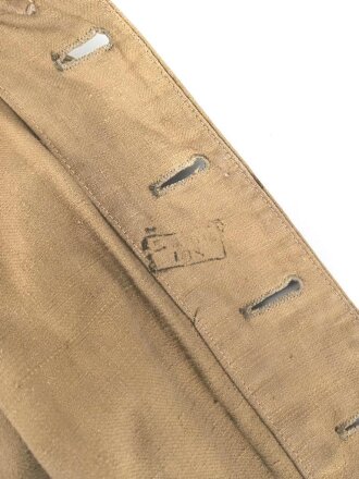 1. Weltkrieg, Khakibluse für Mannschaften des Asienkorps. Kammerstück in gutem Gesamtzustand, ungereinigt. Mit den extrem seltenen Schulterstücken