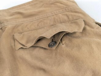Afrikakorps, kurze Hose für Angehörige der Luftwaffe. Kammerstück M41 in gutem Gesamtzustand, ungereinigtes Stück