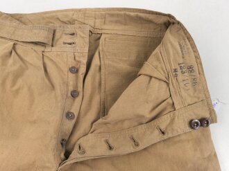 Afrikakorps, kurze Hose für Angehörige der Luftwaffe. Kammerstück M41 in gutem Gesamtzustand, ungereinigtes Stück