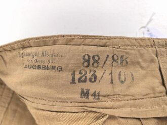 Afrikakorps, kurze Hose für Angehörige der Luftwaffe. Kammerstück M41 in gutem Gesamtzustand, ungereinigtes Stück